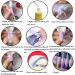 Kalolary 20 Rolls Nail Foil & Glue - Holographic Starry Sky Stars Transfer Stickers for DIY Nail Art Decoration - Buy Online on GoSupps.com