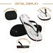 Mnsruu Tropical Animal Flamingo Palm Tree Flip Flops - XL Sandals for Men & Women | Colorful Home Hotel Spa & Travel Footwear - Buy Online on GoSupps.com