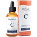 Big 2oz. ORGANIC Vitamin C Serum & Hyaluronic Acid for Face/Neck/Eye Contour