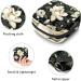 Large Capacity Storage Bags for Women's Bandages & Menstrual Cups - Travel Organizer with White Flower Magnolia Pattern - Perfect for Makeup & Essentials - Buy Online on GoSupps.com
