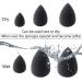 EMAXDesign 3-Piece Makeup Blender Sponge Set - Foundation Concealer Eye and Face Powder Makeup Sponges - Black (MS034) - Buy Online on GoSupps.com