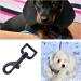 Dog Lead Clips Dog Lead Clasp Black Heavy Duty Dog Lead Snaps Hooks Swivel Snap Hooks Trigger Clip Trigger Snaps base interior width 3/4" 4pcs - Buy Online on GoSupps.com