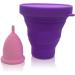 CozyCup Menstrual Cup CLASSIC - Made in Germany | Pink Size 1 (Small) - 2 Pack with Sterilization Cup - Eco-Friendly Period Solution - Buy Online on GoSupps.com