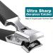 SG Nekoo Nail Clippers - Ultra Sharp Curved Trimmer for Thick Nails, Hard Fingernails & Toenails - Splash Proof Cutter with File - Adults Men Women Seniors - Mid-Litchi Textural Black - Buy Online on GoSupps.com