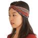 CHARM Summer Headband Turban Hairband Women - Headband Fitness Headbands Elastic Cotton Jogging Sporty Red