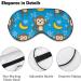 Monkeys and Bananas Soft Sleep Mask - Adjustable Eye Cover for Effective Shading | Funny Blindfold for Men & Women - Perfect for Travel & Sleep - Buy Online on GoSupps.com
