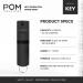 POM Pepper Spray Keychain - Maximum Strength Self Defense - Compact Design, 25 Bursts, 10ft Range - Black - Buy Online on GoSupps.com
