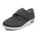 NVBHOF Womens Comfort Diabetic Slippers Air Cushion Lightweight Walking Shoes Comfort for Elderly Slippers for Swollen Feet Edema for Arthritis Fasc 7.5 Grey