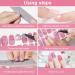 Kalolary 12-Piece Color Gradient Marble Nail Polish Stickers - Self-Adhesive Full Nail Wraps with Nail File | Trendy Monochrome Designs for Effortless Nail Art - Buy Online on GoSupps.com