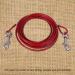 Steel Wire Pet Tie Out Cable - Red Metal Leash for Camping & Outdoor Yard - Buy Online on GoSupps.com