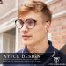 Buy Attcl Unisex Blue Light Filter Glasses - UV Blocking Gaming Glasses for Men & Women | Reduce Headaches & Eye Strain | Black & Gold - Buy Online on GoSupps.com
