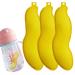 Water Bottle Cleaning Beans Brush Beans Shaped Bottle Cleaning Sponge Reusable Sponge Heat Resistance Bean Bottles Cleaner for Internal Cleaning of Small Mouth 3 Yellow