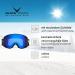 Black Crevice Ski-Gladming I Ski Goggles for Men & Women | Adjustable Anti-Fog UV400 Protection | Break-Resistant Double Disc in Navy/Orange - Buy Online on GoSupps.com