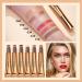4 Colors Liquid Contour Beauty Wand Set - Contour, Blush & Highlighter Stick with Cushion Applicator for Easy Blending - Long Lasting Matte Finish - Buy Online on GoSupps.com