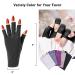 RAYOCON UV Gloves for Nail Lamp | UPF50+ UV Protection Fingerless Gloves | Black Manicure Gloves for Nail UV Light - Buy Online on GoSupps.com