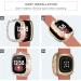 [2-Pack] Tensea Bling Protector Case for Fitbit Versa 3 & Fitbit Sense - Black/Rose Gold Diamond Frame Cover for Women - Buy Online on GoSupps.com