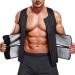 Kumayes Men's Sauna Sweat Vest - Neoprene Fitness Corset & Shapewear | XXL Black for Weight Loss & Belly Slimming - Buy Online on GoSupps.com