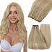 Youngsee Real Hair Tress to Take Confessing Blond Gold Blond Gold Blond With Blond Hair Gresses Real Hair 45cm Weaving Extensions Real Hair Weft Extensions Real Hair Double Tessen Remy #16/22