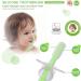Silicone Infant Toothbrush | BPA-Free | Safe for 6-36 Months | Soft Bristles | Choke Protection | First Teeth Care | Toddler Suction Cup (Green) - Buy Online on GoSupps.com