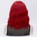 Red Wig with Bang | Qaccf Short Wavy Synthetic Bob for Women - Realistic Halloween Costume Accessory - Buy Online on GoSupps.com