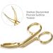 Buy Gilded Eyebrow Tweezers & Scissors - 3 Pack Straight & Pointed Hair Gripping Tool | International Shipping Available - Buy Online on GoSupps.com