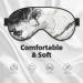 Black White Marble Print Double Sided Eye Mask - Ultimate Sleep Mask for Men & Women | Blackout Comfort for All Night Relaxation - Buy Online on GoSupps.com