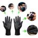 Reusable Rubber Hair Dye Gloves - Professional Hair Coloring Accessories - 1 Pair Large Black - for Hair Salon Dyeing - Buy Online on GoSupps.com