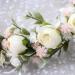 Hjhiwe Adjustable White Rose Bridal Crown - Boho Floral Headdress for Weddings & Photography - Rustic Beige Headband for Brides & Girls - Buy Online on GoSupps.com