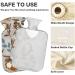 Naanle Peonies & Poppy Flowers Hot Water Bottle - 1L Transparent Heat & Cold Therapy for Pain Relief Bed Hand & Feet Warmer - Buy Online on GoSupps.com
