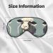 SSIMOO Lamb Print Ultra-Soft Light-Blocking Eye Mask - Optimal Comfort & Restful Sleep for Ultimate Relaxation - Black - Buy Online on GoSupps.com