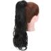 24 Long Curly Wavy Wrap Around Ponytail Clip in Hair Extension - Dark Black 24 Inch - Buy Online on GoSupps.com