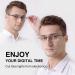 Efe 4 Pack Reading Glasses for Women - High Quality Black Matte Rectangular Readers with Spring Hinges | Comfortable Vintage Style Eyewear for Men - Buy Online on GoSupps.com