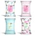 Beauty Concepts Facial Wipe Set- 4 Packs of Face Wipes, Makeup Removing Wipes with Vitamin C, Tea Tree, Rosehip, and Coconut, Aqua Floral Package