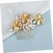 Didiseaon Wedding Hair Clip Vintage Comb Crystal Comb Attractive Hair Comb Ear Tape Bridal Hair Comb Crystal Hair Comb Leaf Hair Comb Hair Pin Bride Metallic Line Jewelry - Buy Online on GoSupps.com