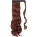 SEGO 17" Inch Wrap Around Ponytail Hairpiece Clip In Hair Extensions - Dark Auburn - One Piece Ponytail Extension Curly Wavy - Buy Online on GoSupps.com