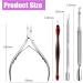 Bwetomk Cuticle Nipper Set Cuticle Cutter Trimmer and Cuticle Pusher Non-slip Handle Stainless Steel Nail Cuticle Scissors Clippers and Scraper Professional Manicure Pedicure Tool for Nail Art Spa - Buy Online on GoSupps.com
