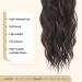 FESHFEN Dark Brown Drawstring Ponytail Extension 18 inch | Curly Wavy Synthetic Hair Piece for Women - Buy Online on GoSupps.com