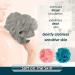 Valby Loofah Exfoliating Bath Sponge Shower Puff Body Poufs Shower Sponge Shower Scrunchie Set of 3 Body Scrubbers Bath Loofah for Adults Pink/Blue/Grey - Buy Online on GoSupps.com