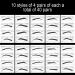 SONGJIE Eyeliner Stencil Sticker Set - 20 Pairs Beginner Eyebrow Makeup Stencils - Various Shapes for Quick & Easy Eye Makeup - Reusable & Convenient - Buy Online on GoSupps.com
