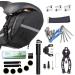 HHLC Bicycle Tire Pump, Bike Repair Tool Kits Saddle Bag, Patches, 11 in 1 Multi Function Tool, Lever, Link Plier, Missing for Road Mountain BMX , Chain Breaker Splitter