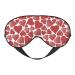 Hearts Print Sleep Eye Mask Blindfold with Elastic Strap Headband Soft Eye Cover Eyeshade for Night Sleeping Travel