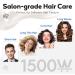 200M Negative Ionic Hair Dryer - 1500W Fast Drying Blow Dryer with 110 000 RPM Motor 3 Heat Settings & Magnetic Nozzle for Home & Travel - Buy Online on GoSupps.com