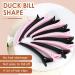 Caybats Professional Hair Clips Non-slip Duck Nose Clips for Hairdresser Heat Resistant Versatile for Daily Styling No Marks on Hair. (12 Black+Pink) Black+Pink 12 - Buy Online on GoSupps.com