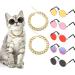 7 Pieces Sunglasses for Cats Dog Sunglasses Gold Chain Costume Funny Cute Cat Glasses Retro Pet Cosplay (Vivid Colors, Lovely Style) Vivid Colors Lovely Style