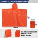 Anyoo Light Rain Poncho (4 Pack) - Unisex Waterproof Cape for Hiking & Camping with Reflective Visibility - Keeps You Warm & Dry - Size Orange - Buy Online on GoSupps.com