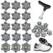 Muetern 25 pieces golf shoes spike gray universal anti -slide golf shoes with 1 piece of golf spike key spike key for most golf sport shoes