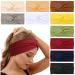 TERSE 10 Pack Headbands for Women Fashion Non Slip Wide Hair Bands Workout Head Wraps Soft Yoga Elastic Turban Hair Wraps for Girls