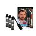 Blackbeard for Men Formula X Instant Mustache Beard Eyebrow and Sideburns Color - Fast Easy Men s Grooming Beard Dye Alternative Dark Brown 3 Pack 0.40 Fl Oz (Pack of 3) Dark Brown