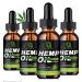 (4-Pack) High Potency Hemp Oil - 1 000 000 Maximum Strength - Helps Relaxation Stress Calming Sleep - Organic Hemp Oil Extract - Vegan Immunization Support Non-GMO 1 Fl Oz (Pack of 4)