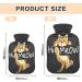 Funny Cat Hot Water Bottle with Cover - Pain Relief for Kids & Adults | 1L Optimal Comfort - Buy Online on GoSupps.com